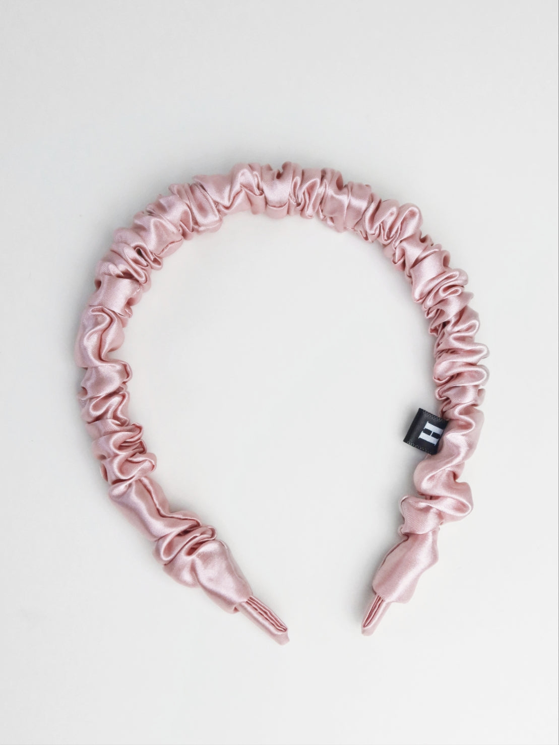 Pink Satin Headband - Slim