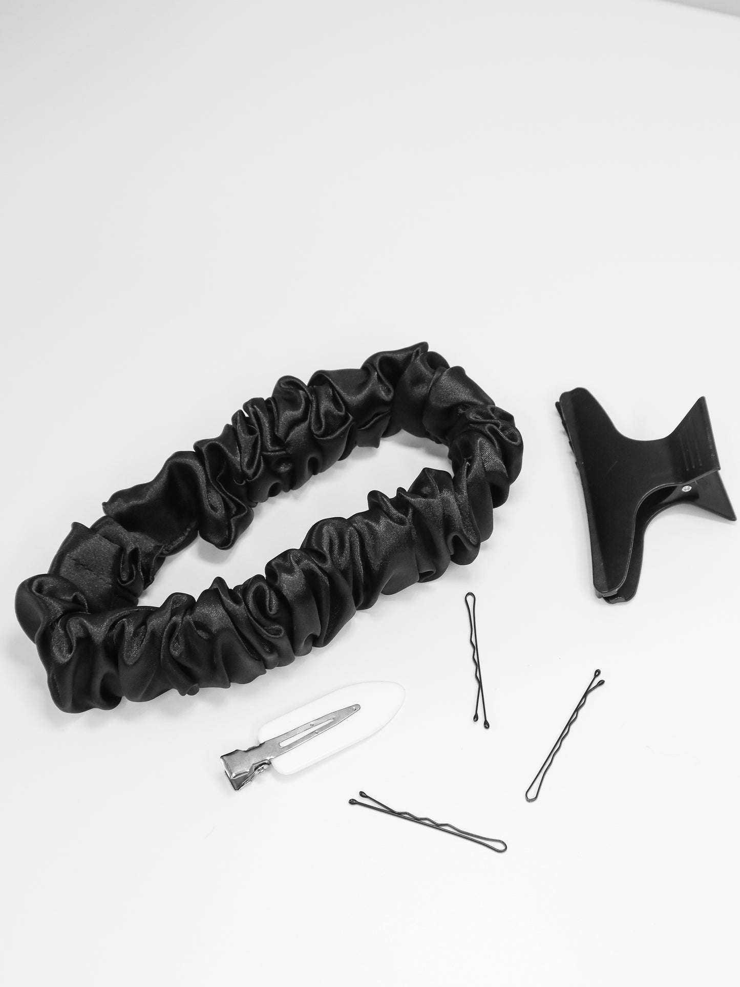 Silky Satin Headchie - Black