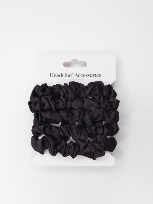 Mini Scrunchies Set - Black