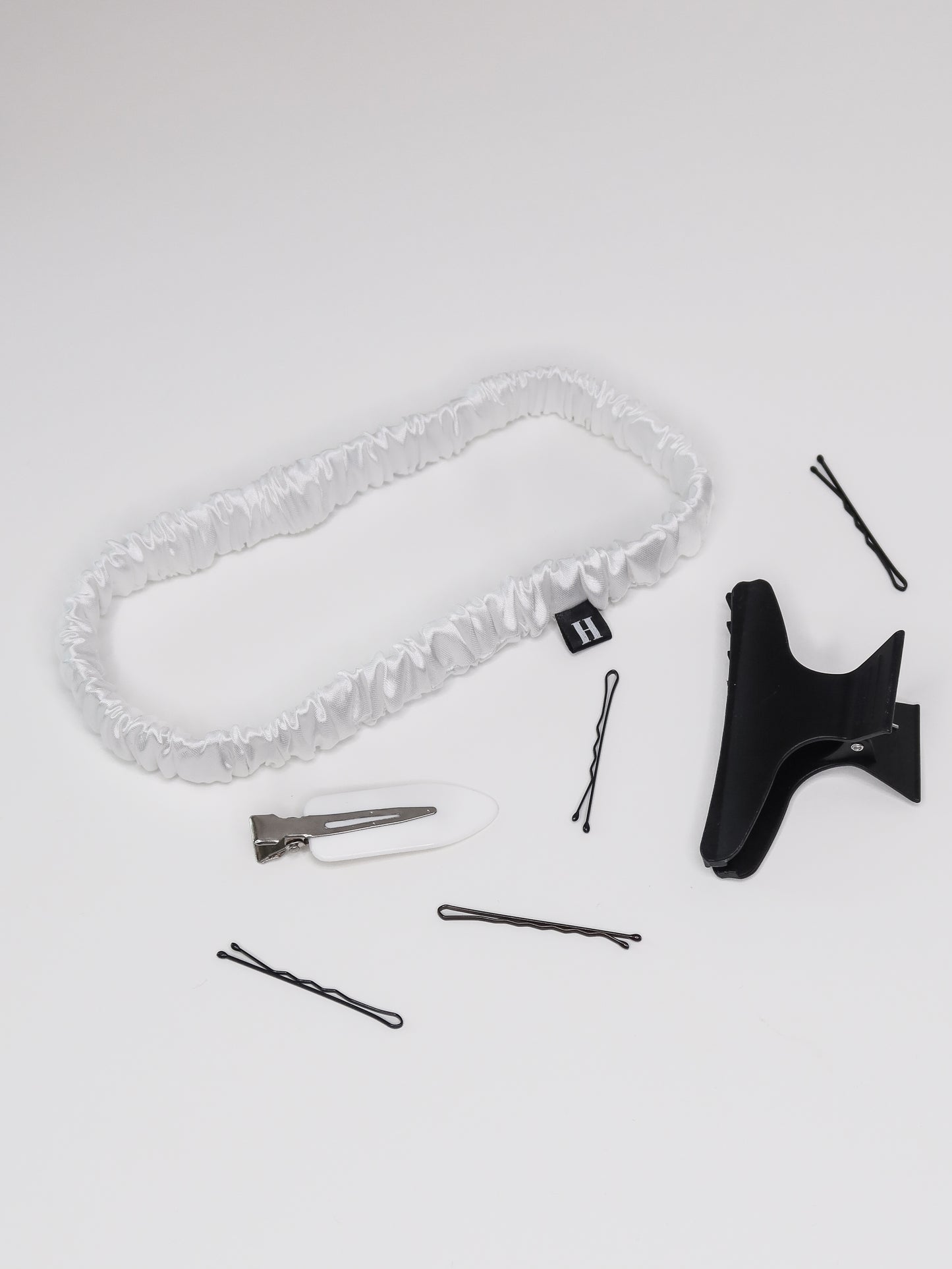 Thin Satin Headchie - White