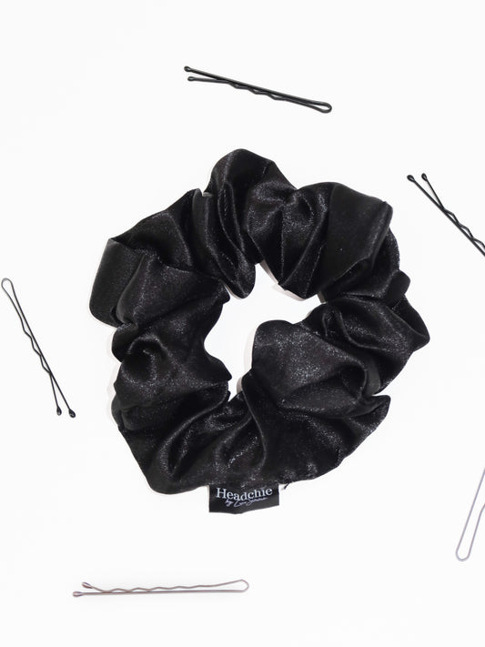 Satin Scrunchie - Black