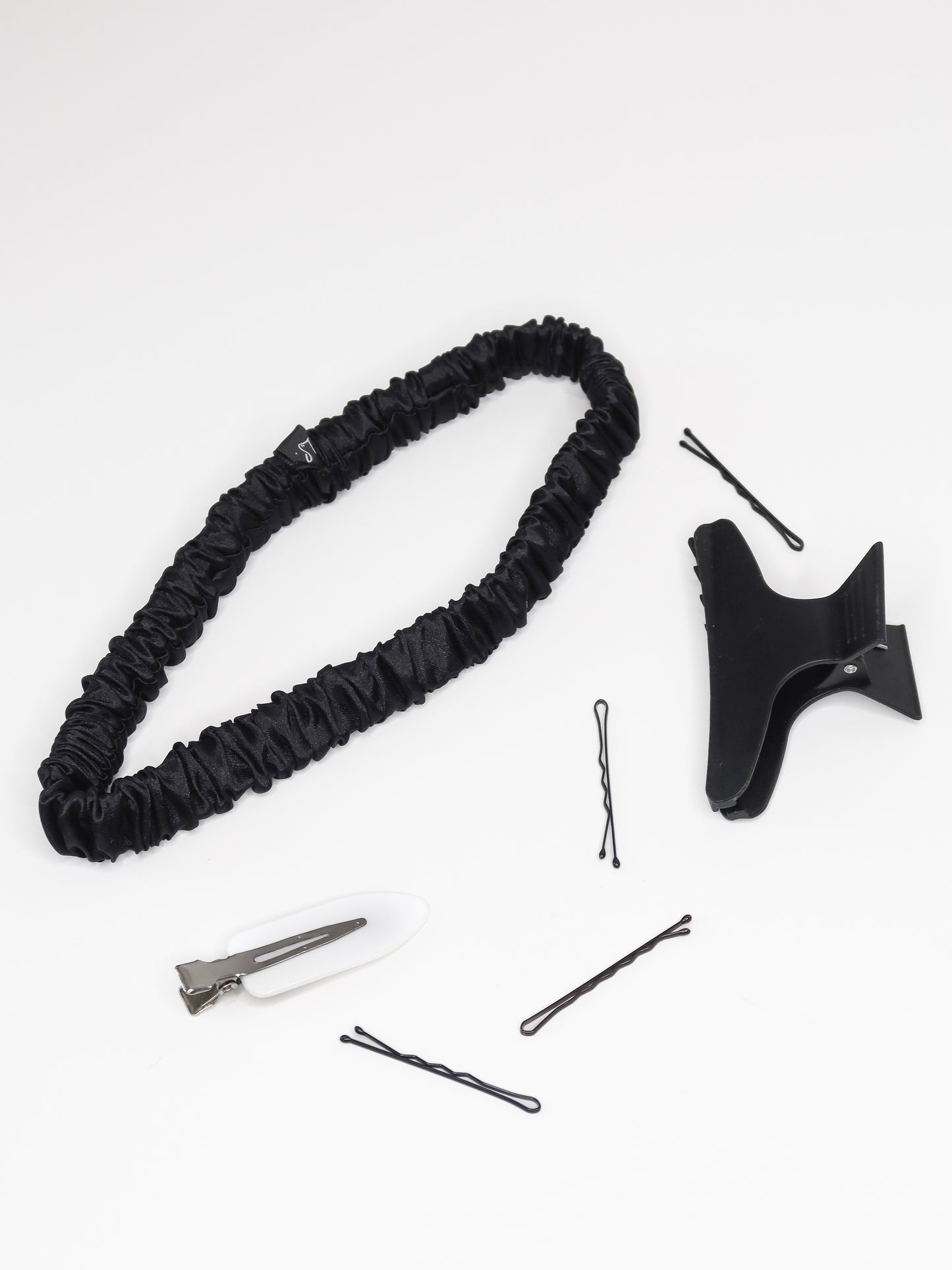 Thin Satin Headchie - Black
