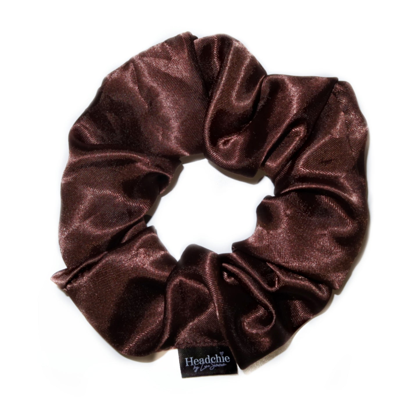 Satin Scrunchie - Brown