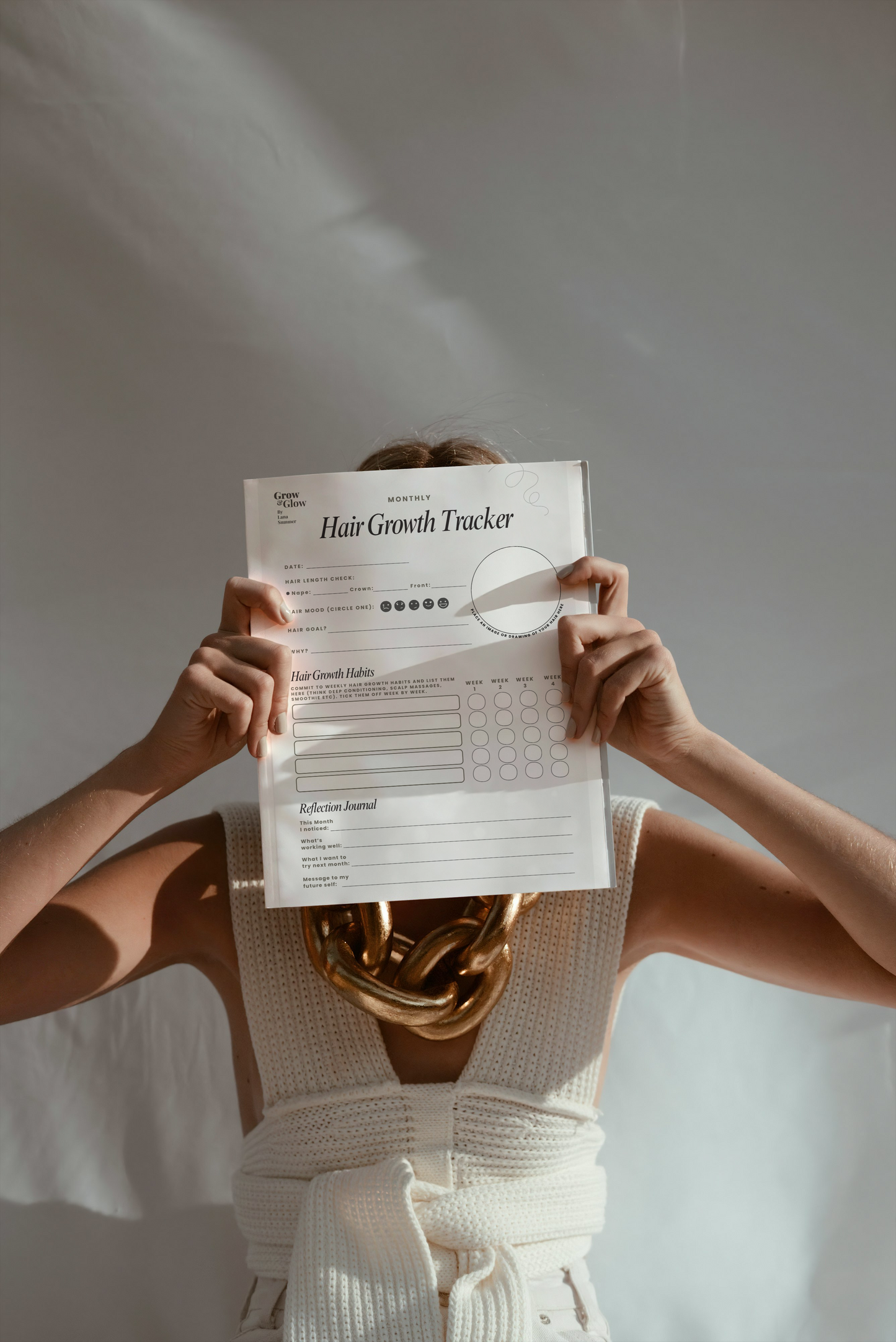 Grow & Glow HAIR GROWTH TRACKER Journal