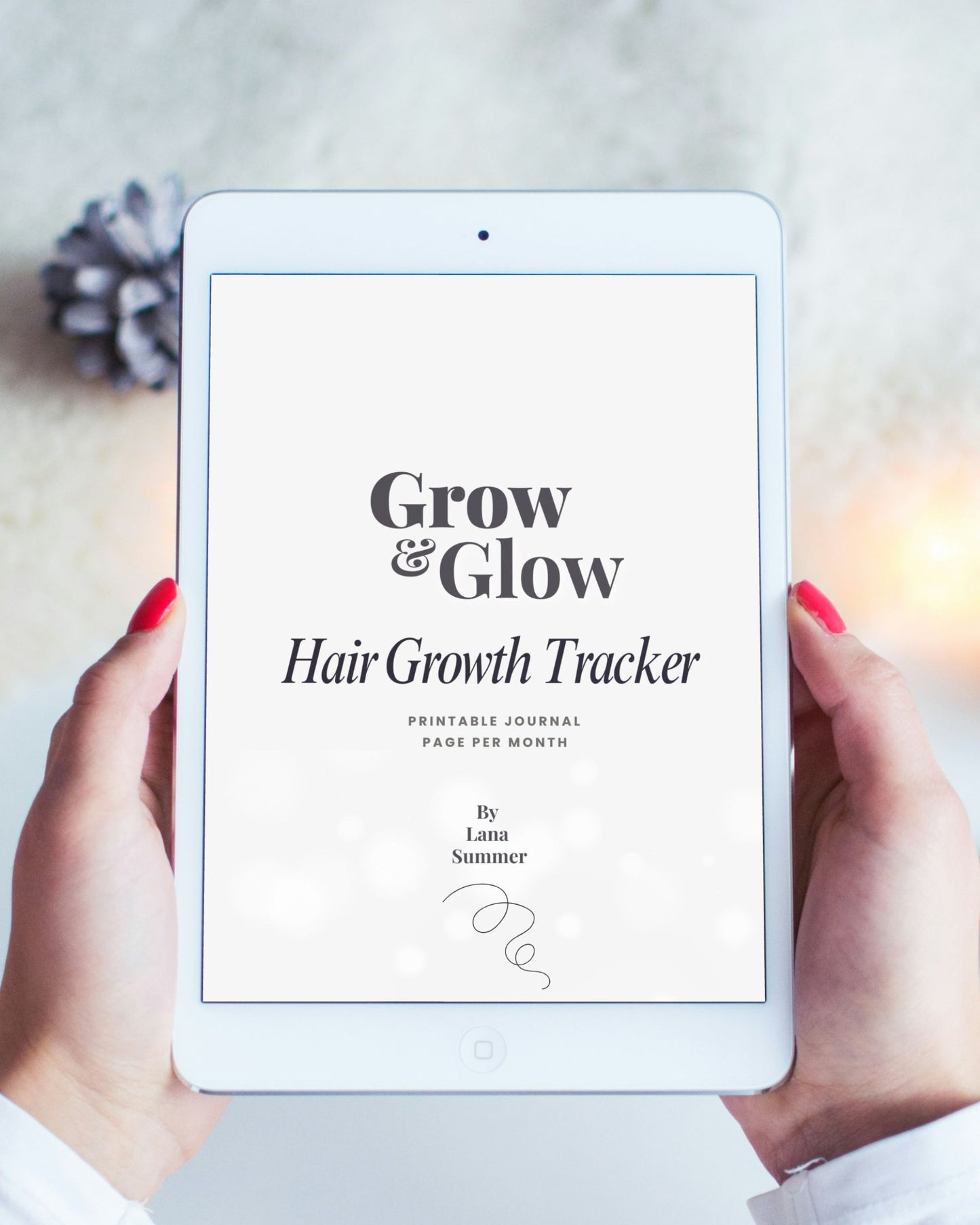 Grow & Glow HAIR GROWTH TRACKER Journal