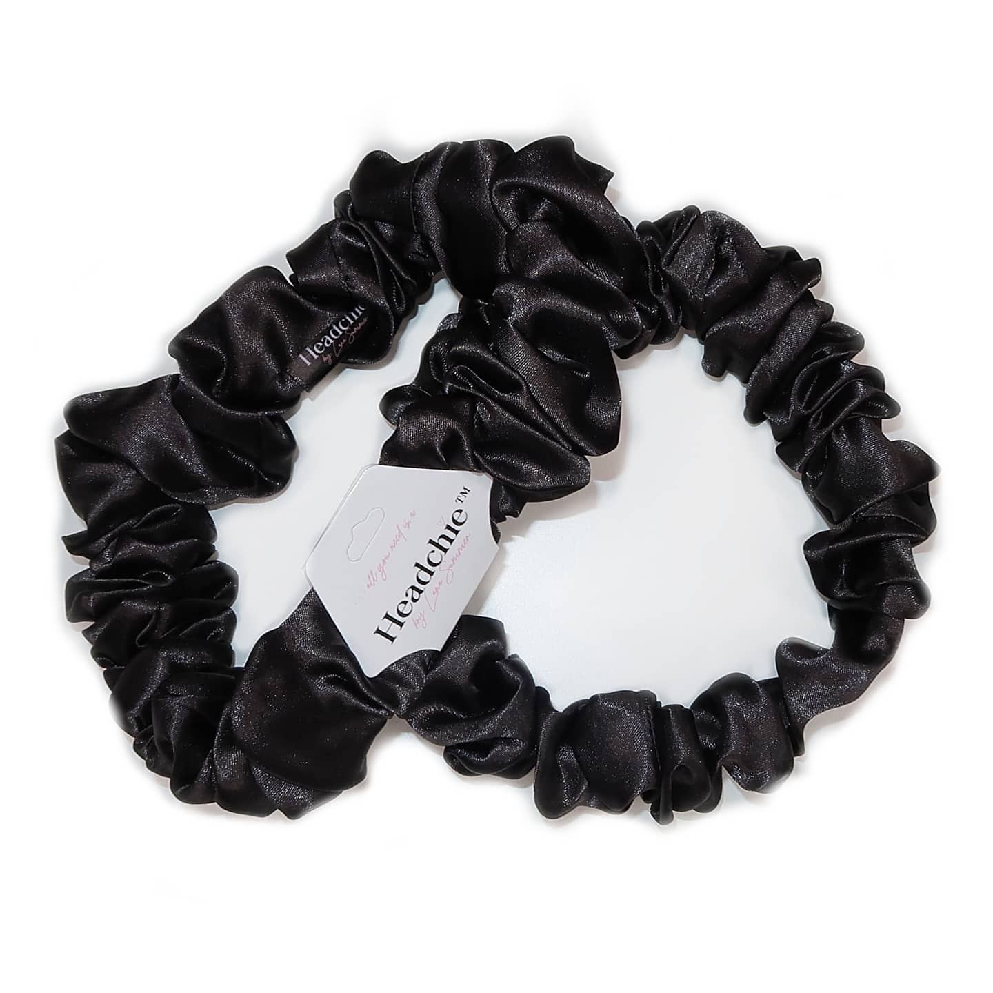 Silky Satin Headchie - Black