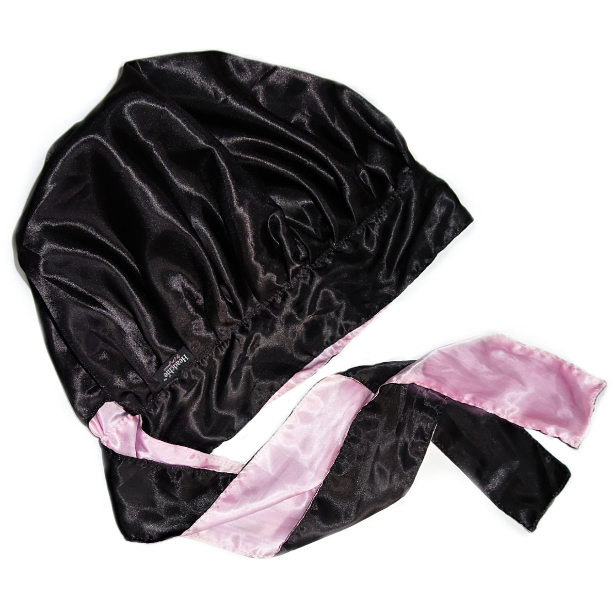 Reversible Silky Satin Bonnet with ribbon - Pink